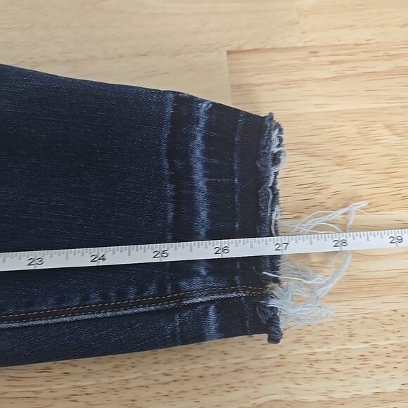 Spanx Distressed Denim Leggings Jeans Medium Wash Size Small Pull-On Compression - Picture 7 of 10